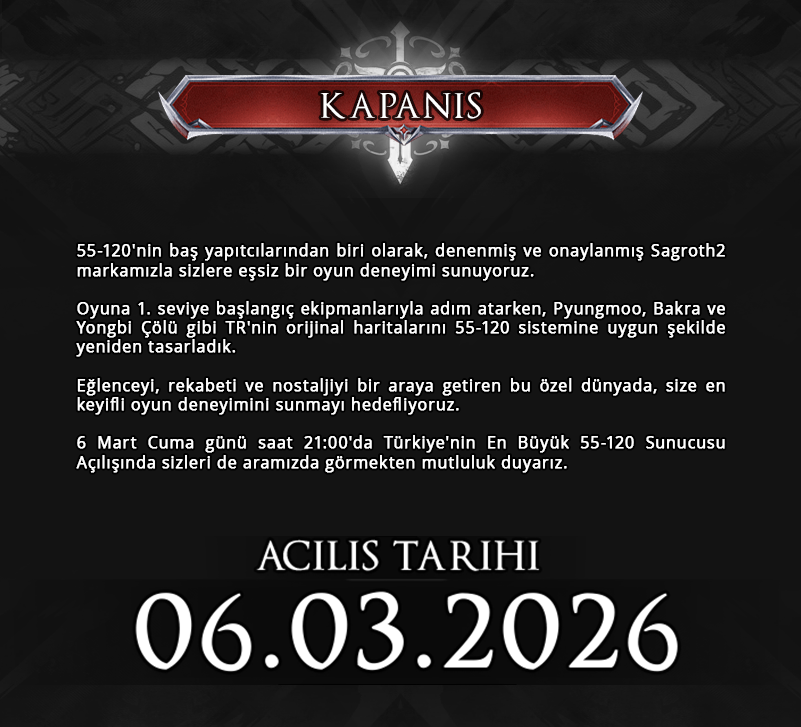 Sagroth2 - 55-120 Farm Sunucu